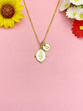 Virgin Mary Pendant Necklace, Religious Faith Jewelry Gift for Her, N7167