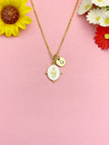 Virgin Mary Pendant Necklace, Religious Faith Jewelry Gift for Her, N7167