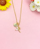 Fairy Necklace, Gold Fairy Pendant Jewelry Gift, N7170