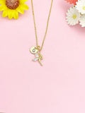 Fairy Necklace, Gold Fairy Pendant Jewelry Gift, N7170