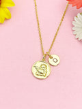 Angel Cupid Necklace, Gold Cupid Pendant Jewelry Gift, N7172