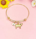 Gold Cow Charm Bracelet, AN490
