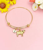 Gold Cow Charm Bracelet, AN490