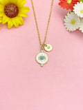 Evil Eye Necklace, Gold Blue Eye Pendant Jewelry Protection Gift, N7178