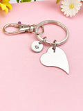 Heart Keychain, Silver Heart Pendant Bag Accessory Gift, N7180