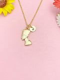 Gold Queen Nefertiti Charm Necklace Women Gifts Ideas Personalized Customized Made to Order, N4195