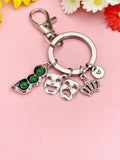 Comedy Tragedy Peapod Crown Keychain, Custom Charms, Musical Theater Gift, Customize Jewelry, N7125