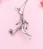 Large Soccer Player Pendant Necklace, N7126
