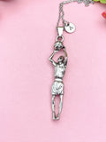 Large Basketball Player Pendant Necklace, N7127