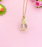 Quartz Crystal Necklace, Natural Gemstone Jewelry, N7139