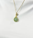 Green Aventurine Necklace, Natural Gemstone Jewelry, N7141