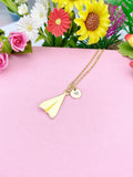 Paper Airplane Necklace, Travel Charm Jewelry Gift, N7144