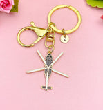 Helicopter Keychain, Rescue Pilot Charm, EMT Air Med Paramedic Gift, N7145