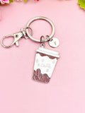 Coffee Cup Keychain, Barista Gift, Coffee Lover Charm Bag Accessory, N7152