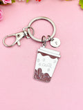 Coffee Cup Keychain, Barista Gift, Coffee Lover Charm Bag Accessory, N7152