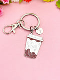 Coffee Cup Keychain, Barista Gift, Coffee Lover Charm Bag Accessory, N7152