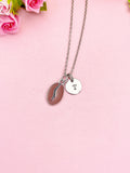 Coffee Bean Necklace, Coffee Lover Charm Jewelry Gift, N7153