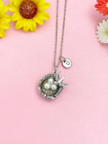 Silver Bird Nest Necklace, Pearl Bird’s Nest Pendant Jewelry Gift, N159N