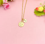 Moon and Star Necklace, Celestial Charm Jewelry Gift, N7162