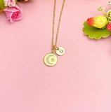 Moon and Star Necklace, Celestial Charm Jewelry Gift, N7162