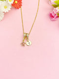 Star Necklace, Gold Tiny Dark Red Star Pendant Jewelry Gift, N7164
