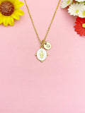 Virgin Mary Pendant Necklace, Religious Faith Jewelry Gift for Her, N7167