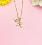 Fairy Necklace, Gold Fairy Pendant Jewelry Gift, N7170