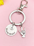 I love You Hand Drum Major Keychain, D089A