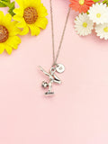 Gymnast Necklace – Gymnastic Charm Pendant Athlete Gift Jewelry, N4381