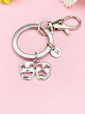 Comedy Tragedy Mask Keychain, N6655K