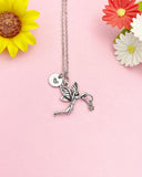 Silve Angel Fairy Charm Necklace, N5918