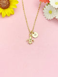 Fleur De Lis Necklace, Gold Lily Symbol Pendant Jewelry, N7176