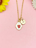 Sacred Heart Necklace, Gold Holy Heart Pendant Jewelry Gift, N7182