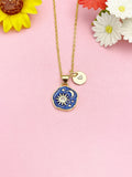 Sun Moon Star Necklace, Gold Celestial Jewelry Gift, N7185