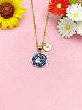 Sun Moon Star Necklace, Gold Celestial Jewelry Gift, N7185