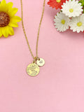 Globe Necklace, Gold Earth Pendant Jewelry Travel Gift, N7189