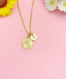 Globe Necklace, Gold Earth Pendant Jewelry Travel Gift, N7189
