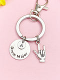 I love You Hand Drum Major Keychain, D089A