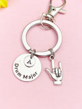 I love You Hand Drum Major Keychain, D089A