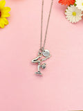 Gymnast Necklace – Gymnastic Charm Pendant Athlete Gift Jewelry, N4381
