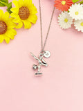 Gymnast Necklace – Gymnastic Charm Pendant Athlete Gift Jewelry, N4381