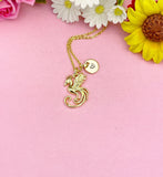 Phoenix Necklace, Real 18K Gold Plated Brass Phoenix Pendant Strength Gift, 7200