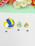 Gold Water Polo Ball Charm Necklace, N5637