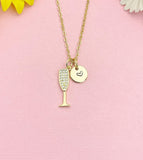 Gold Champagne Glass Goblet Necklace, Wine Cup Pendant Jewelry Gift, N7205