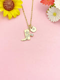 Gold Boot Cubic Zirconia Necklace, Dainty CZ Western Boot Pendant Gift, N7210