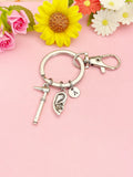 Otolaryngologists Keychain, Silver Otoscope and Ear Charm Jewelry, ENT Doctor Gift, K6970