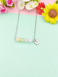 Morganite Necklace, Natural Morganite Gemstone Jewelry, N6347S
