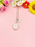 Aquamarine Necklace, Natural Gemstone Jewelry, N4254