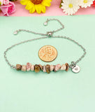 Rhodochrosite Bracelet, Natural Rhodochrosite Gemstone Jewelry, N6119S
