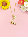 18K Gold Plated Hair Dryer Necklace, Stylist Pendant Gift, Jewelry for Hairdresser Birthday, N7216